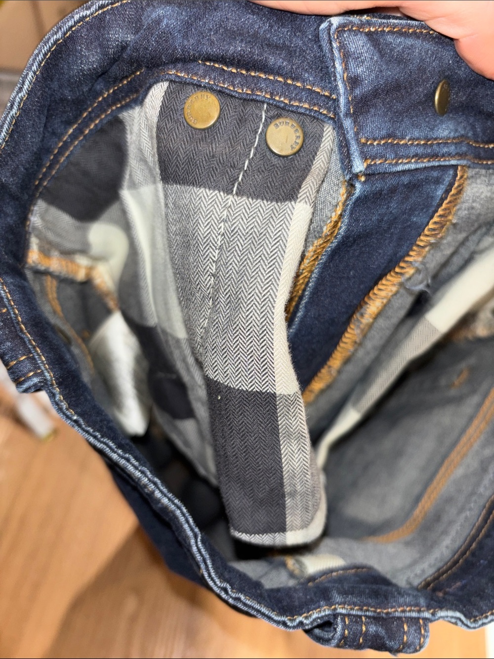 Burberry Dark Blue Denim Pencil Skirt - Picture 5 of 10